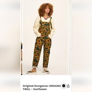 Lucy & Yak Original Dungaree Organic Twill Sunflower Overalls 18R